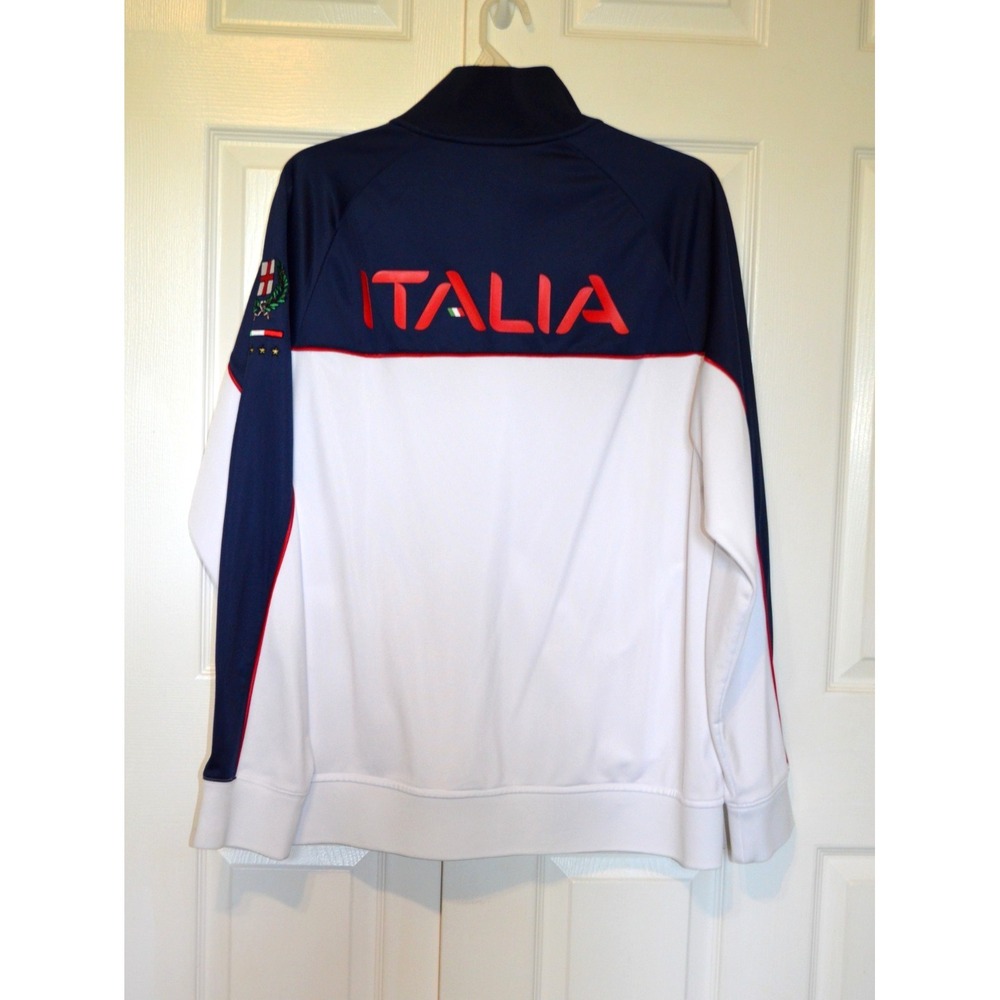 Vintage Fila Sport Track Jacket Mens Medium Black & Red Futbol Italia - Picture 3 of 16